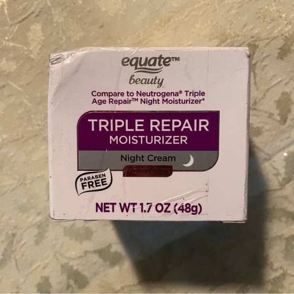 Equate Beauty Triple Repair Moisturizer Night Cream 1.7 oz - Picture 1 of 3